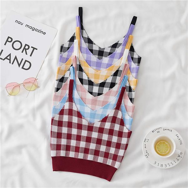 women's tanks & camis v-neck short tube knitted sling camisole women girl cute kawaii vest, White
women's tanks & camis v-neck short tube knitted sling camisole women girl cute kawaii vest, White