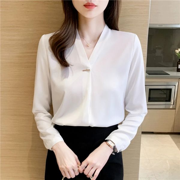 autumn women long sleeve white blouse v-neck chiffon blouse shirt blusas mujer de moda blouses
autumn women long sleeve white blouse v-neck chiffon blouse shirt blusas mujer de moda blouses