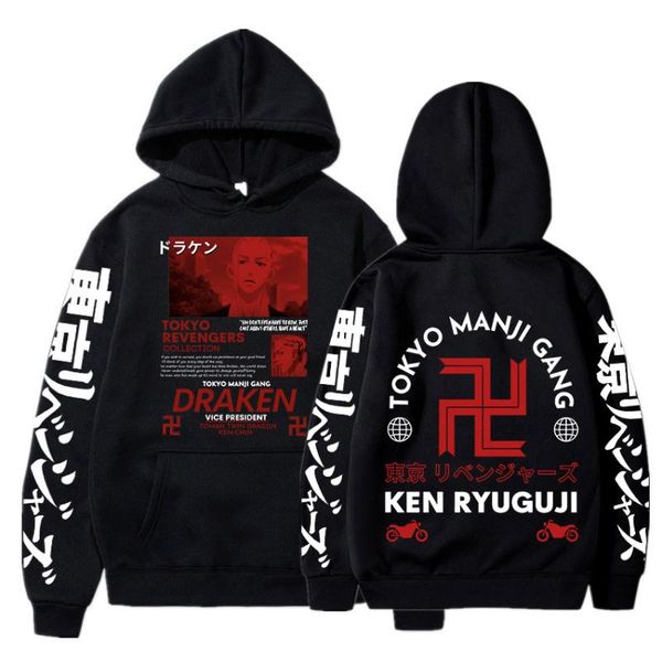 men's hoodies & sweatshirts cool anime tokyo revengers gang ryuuguuji ken draken funny cartoon winter casual long sleeve men sweatshirt, Black
men's hoodies & sweatshirts cool anime tokyo revengers gang ryuuguuji ken draken funny cartoon winter casual long sleeve men sweatshirt, Black