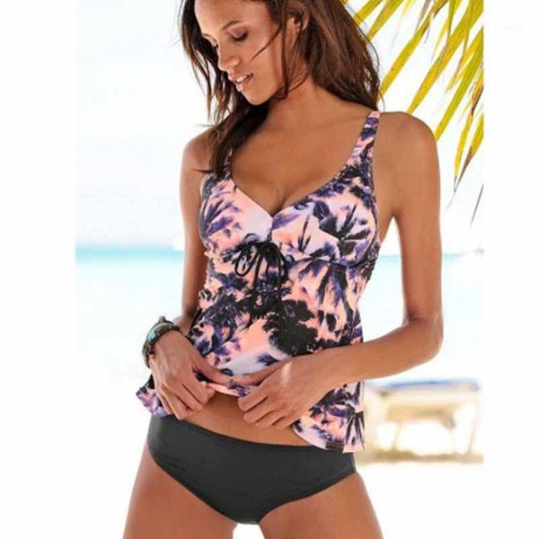 tengweng 2021 5xl plus size tankini set leaves swimwear women two pieces swimsuit shorts print brazilian female bathing suit, White;black
tengweng 2021 5xl plus size tankini set leaves swimwear women two pieces swimsuit shorts print brazilian female bathing suit, White;black