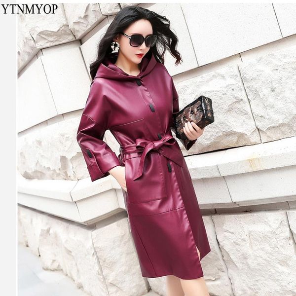 women's leather & faux ytnmyop women long trench 2021 spring coat female autumn casual hooded clothing plus size 3xl, Black
women's leather & faux ytnmyop women long trench 2021 spring coat female autumn casual hooded clothing plus size 3xl, Black