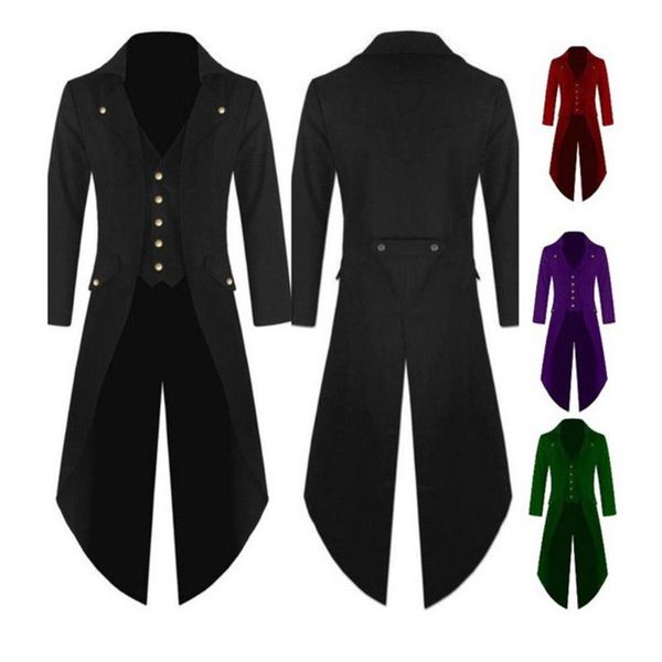 men's trench coats men victorian costume 4 colors tuxedoed tailcoat gothic steampunk coat frock outfit overcoat uniform party, Tan;black
men's trench coats men victorian costume 4 colors tuxedoed tailcoat gothic steampunk coat frock outfit overcoat uniform party, Tan;black