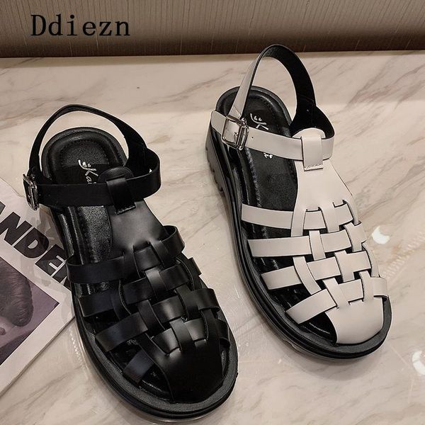 sandals women shoes for shoe pu fabric summer 2021 ladies female flat soft leather, Black 
sandals women shoes for shoe pu fabric summer 2021 ladies female flat soft leather, Black