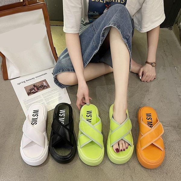 slippers female shoes cross-tied womens outdoor candy colors luxury slides med platform 2021 flat designer rubber pu c, Black
slippers female shoes cross-tied womens outdoor candy colors luxury slides med platform 2021 flat designer rubber pu c, Black