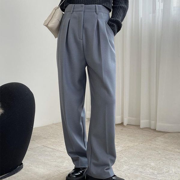 autumn and winter women's casual solid color high waist loose wide-leg pants & capris, Black;white
autumn and winter women's casual solid color high waist loose wide-leg pants & capris, Black;white