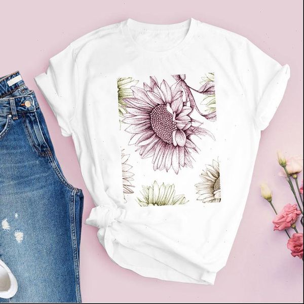 women graphic flower floral womens t shirt sunflower vintage summer autumn lady tees print clothing female, White
women graphic flower floral womens t shirt sunflower vintage summer autumn lady tees print clothing female, White