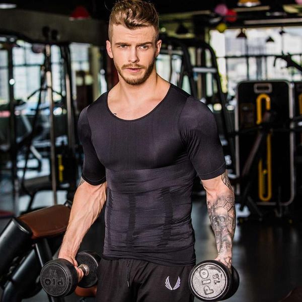 men's body shapers men tight t shirts spandex building waistcoat for girdle abdomen corset slimming tank underwear, Black;brown
men's body shapers men tight t shirts spandex building waistcoat for girdle abdomen corset slimming tank underwear, Black;brown