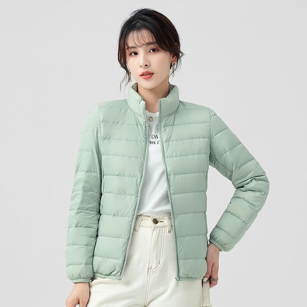 women's down jacket 2021 new short stand collar lightweight fashion slim warm white duck women's coat, Black
women's down jacket 2021 new short stand collar lightweight fashion slim warm white duck women's coat, Black