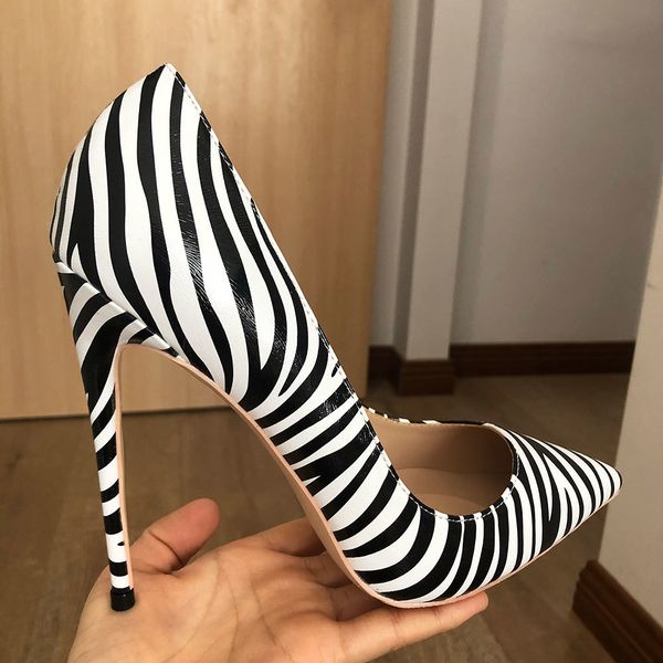dress shoes tikicup matte zebra printed women pointed toe extremely high heels ladies chic pumps wedding party big size 33-45, Black
dress shoes tikicup matte zebra printed women pointed toe extremely high heels ladies chic pumps wedding party big size 33-45, Black