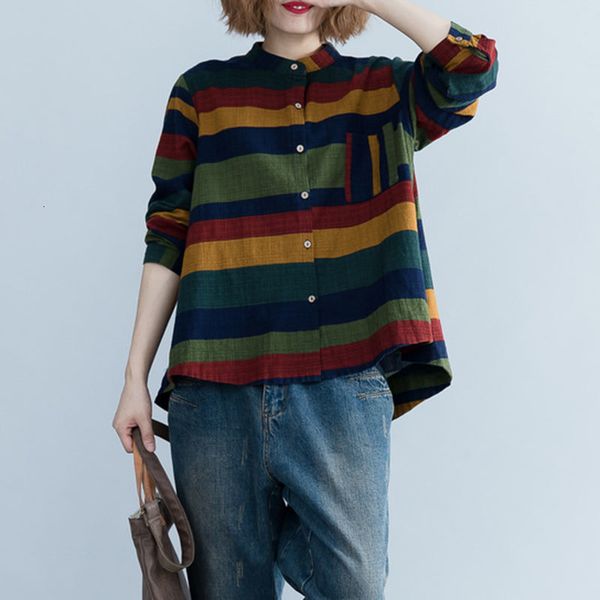 shirts f je female shirt long sleeve striped cotton blouse spring femme lady drop casual women's blouses a368, White
shirts f je female shirt long sleeve striped cotton blouse spring femme lady drop casual women's blouses a368, White