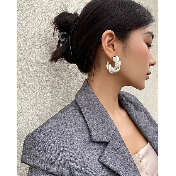 dangle & chandelier brass with 18k gold swirl leather twist drop earrings women 925 silver needle jewelry punk party gown runway korean japa
dangle & chandelier brass with 18k gold swirl leather twist drop earrings women 925 silver needle jewelry punk party gown runway korean japa