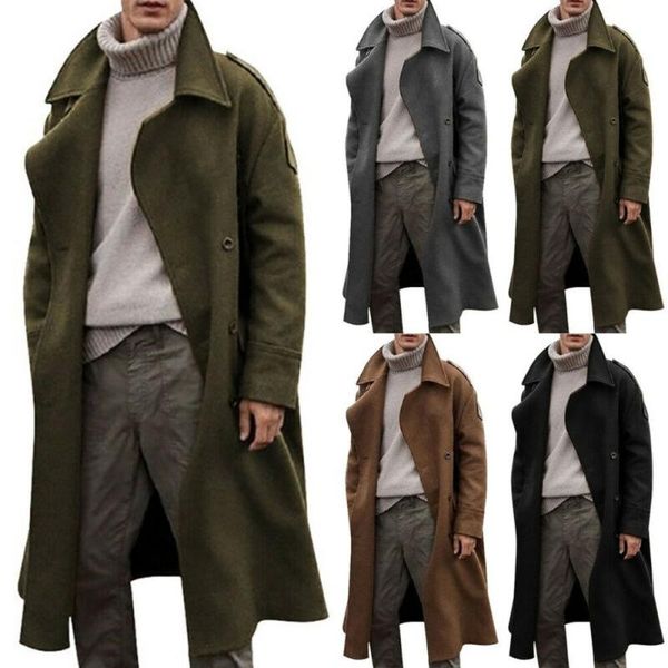 men's hoodies & sweatshirts men plain wool coat winter trench coats thick warm outwear long jacket outdoor, Black
men's hoodies & sweatshirts men plain wool coat winter trench coats thick warm outwear long jacket outdoor, Black