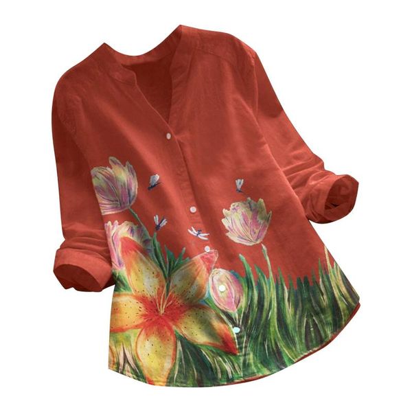 women's blouses & shirts fashion blouse women cotton linen 2021 causal short sleeve flower print female asymmetrical tunic plus size bl, White
women's blouses & shirts fashion blouse women cotton linen 2021 causal short sleeve flower print female asymmetrical tunic plus size bl, White