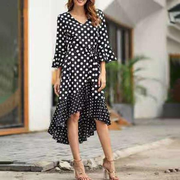 casual dresses autumn polka dot dovetail midi dress woman flare sleeve v-neck slim for women 2021 white lace up robe femme, Black;gray
casual dresses autumn polka dot dovetail midi dress woman flare sleeve v-neck slim for women 2021 white lace up robe femme, Black;gray