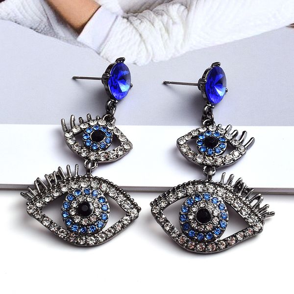 new arrival crystal metal long eye shaped earring high-quality vintage jewelry accessories for women wholesale, Silver
new arrival crystal metal long eye shaped earring high-quality vintage jewelry accessories for women wholesale, Silver
