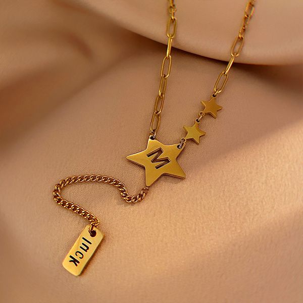 xianlan680 letters titanium steel chain necklace female clavicle light luxury niche design feeling in the new summer ns cold wind, Silver 
xianlan680 letters titanium steel chain necklace female clavicle light luxury niche design feeling in the new summer ns cold wind, Silver