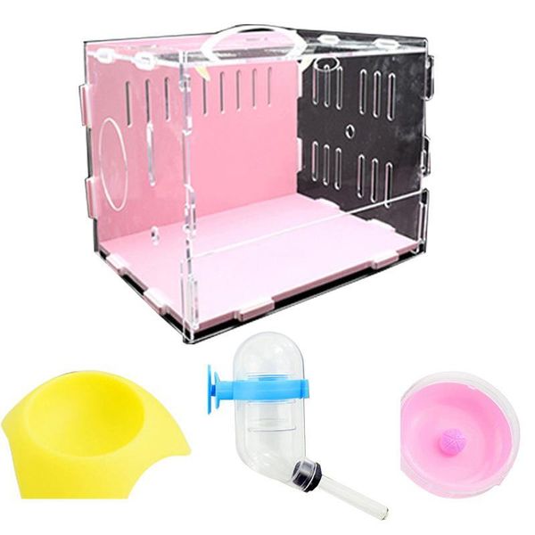 small animal supplies 1pcs pet hamster cage acrylic gerbil habitat house with feeding bowl water bottle silent running wheel
small animal supplies 1pcs pet hamster cage acrylic gerbil habitat house with feeding bowl water bottle silent running wheel