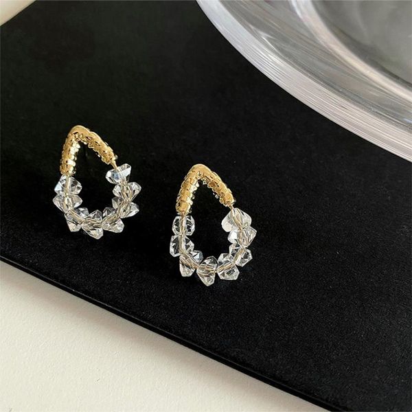 hoop & huggie origin summer dainty clear crystal earrings for women mujer gold color metal alloy circle geometric earring pendientes 2021, Golden;silver
hoop & huggie origin summer dainty clear crystal earrings for women mujer gold color metal alloy circle geometric earring pendientes 2021, Golden;silver