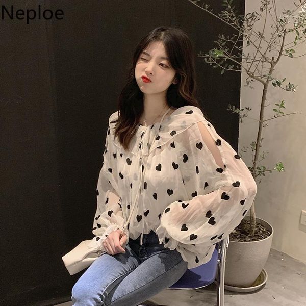 women's blouses & shirts neploe women chiffon blouse korean sweet love heart printed pullover puff long sleeve ruffled shirt 2021 spri, White
women's blouses & shirts neploe women chiffon blouse korean sweet love heart printed pullover puff long sleeve ruffled shirt 2021 spri, White