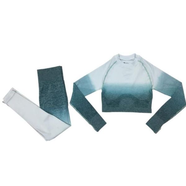 yoga outfit women seamless gradient set fitness sports suits gym clothing long sleeve crop shirts high waist running leggings
yoga outfit women seamless gradient set fitness sports suits gym clothing long sleeve crop shirts high waist running leggings