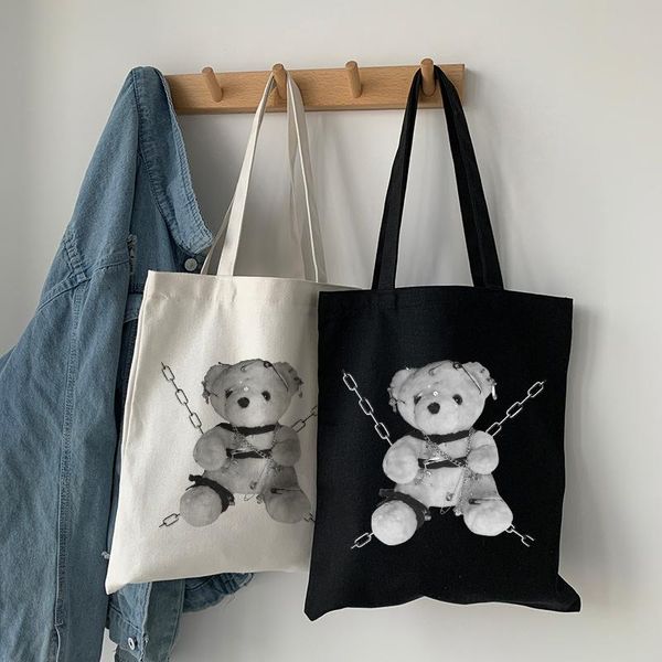 gothic bear canvas bag casual fashion vintage punk hip-hop handbag ulzzang fun japanese cartoon harajuku shoulder bags cross body
gothic bear canvas bag casual fashion vintage punk hip-hop handbag ulzzang fun japanese cartoon harajuku shoulder bags cross body