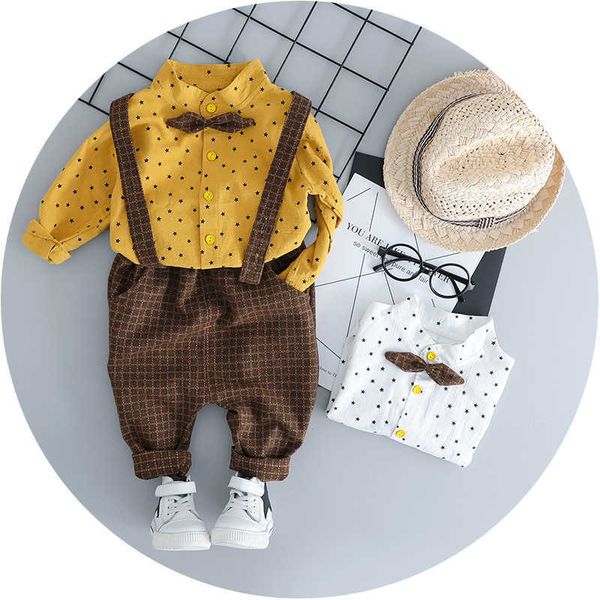 spring autumn baby overallpant set fashion kids long sleeve star print bowtie shirt+pant boys 2 pcs suit 210529, White
spring autumn baby overallpant set fashion kids long sleeve star print bowtie shirt+pant boys 2 pcs suit 210529, White