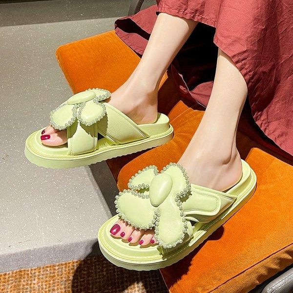 slippers women's 2021 bow floral outer wear lazy fashion furry slides for women, Black
slippers women's 2021 bow floral outer wear lazy fashion furry slides for women, Black