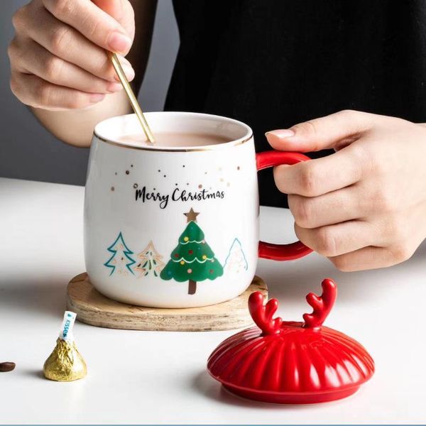 mugs 400ml creative christmas cup santa elk heat-resistant water mug with spoon household coffee milk lid
mugs 400ml creative christmas cup santa elk heat-resistant water mug with spoon household coffee milk lid