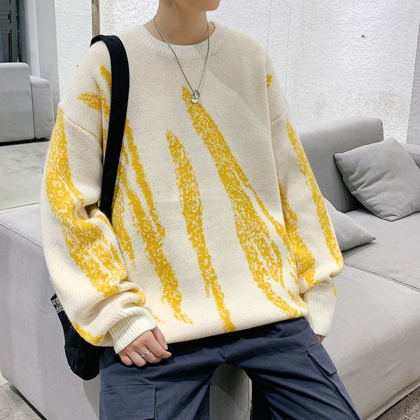 men's sweaters autumn winter couples casual youth male loose knit o-neck pullover long sleeve coat men women knitwears cb63, White;black
men's sweaters autumn winter couples casual youth male loose knit o-neck pullover long sleeve coat men women knitwears cb63, White;black