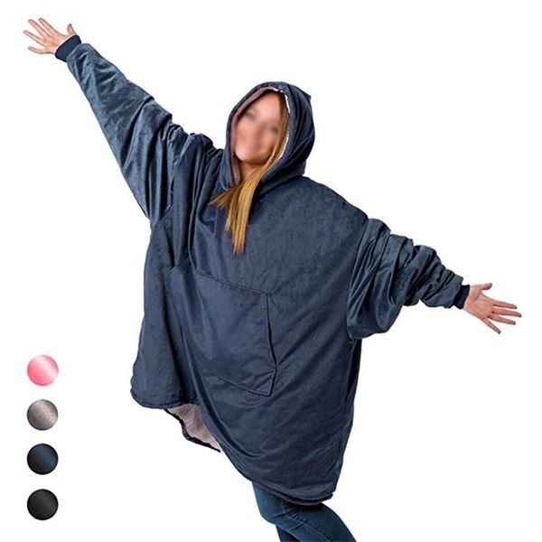 comfy hoodie sweatshirt blanket tank warm soft reversible with hoodlarge pocket, Black
comfy hoodie sweatshirt blanket tank warm soft reversible with hoodlarge pocket, Black
