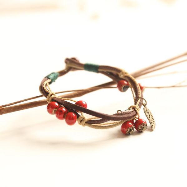 fashion ethnic style original ceramic bronze adjustable handmade porcelain beads rope bracelets for womendio chan contact, Silver
fashion ethnic style original ceramic bronze adjustable handmade porcelain beads rope bracelets for womendio chan contact, Silver