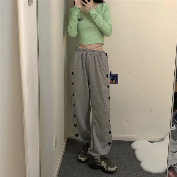 korean autumn harajuku casual full length high waist heart-shaped straight trouser overalls loose solid color pants women's & capris, Black;white
korean autumn harajuku casual full length high waist heart-shaped straight trouser overalls loose solid color pants women's & capris, Black;white