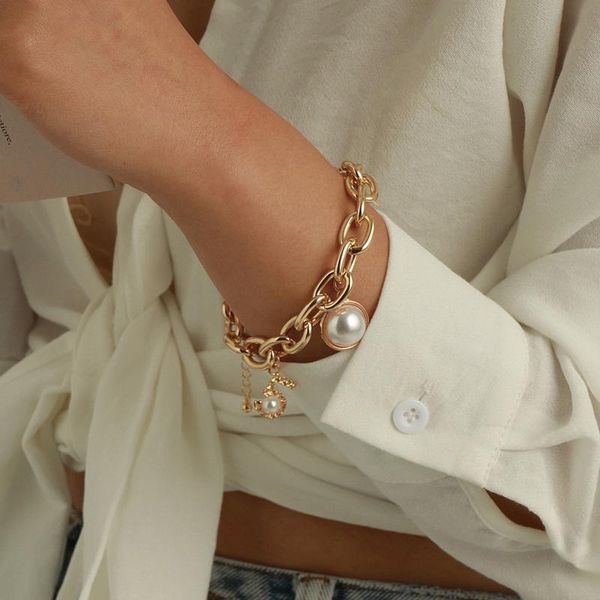 charm bracelets boho pearl couple bracelet women carved coin head circle queen punk thick chains tassel pendant for jewelry, Golden;silver
charm bracelets boho pearl couple bracelet women carved coin head circle queen punk thick chains tassel pendant for jewelry, Golden;silver