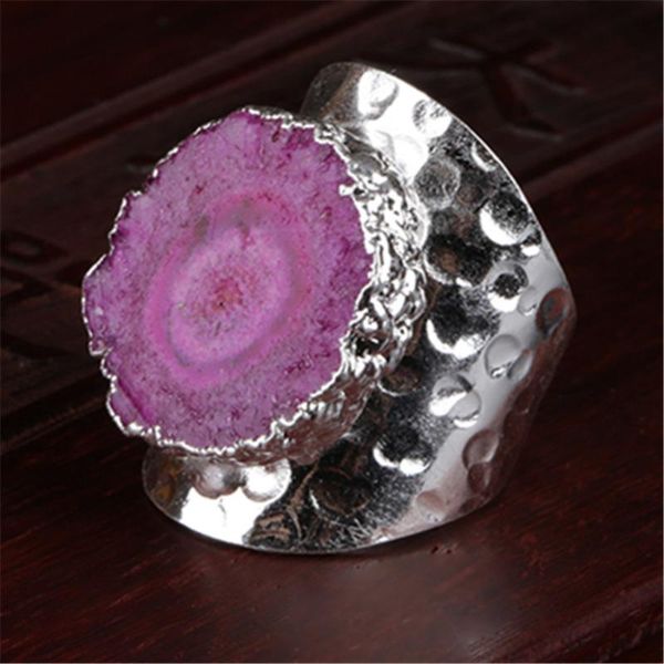 cluster rings pink geode crystal stone slice bead charm open wide wrap hammered resizable ring cuff for woman hand jewelry, Golden;silver
cluster rings pink geode crystal stone slice bead charm open wide wrap hammered resizable ring cuff for woman hand jewelry, Golden;silver