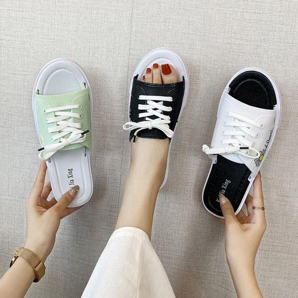 ladies slippers fashion lazy flat bottom all-match casual summer slipper women shoes, Black
ladies slippers fashion lazy flat bottom all-match casual summer slipper women shoes, Black