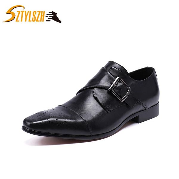 dress shoes business retro men casual luxury genuine leather black formal monk buckle straps wedding brogues shoe zapatos hombre
dress shoes business retro men casual luxury genuine leather black formal monk buckle straps wedding brogues shoe zapatos hombre