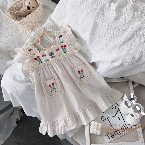 girl's dresses 2-8t embroidery flower girl toddler kid baby clothes vintage floral dress elegant cute sweet white ruffles, Red;yellow
girl's dresses 2-8t embroidery flower girl toddler kid baby clothes vintage floral dress elegant cute sweet white ruffles, Red;yellow