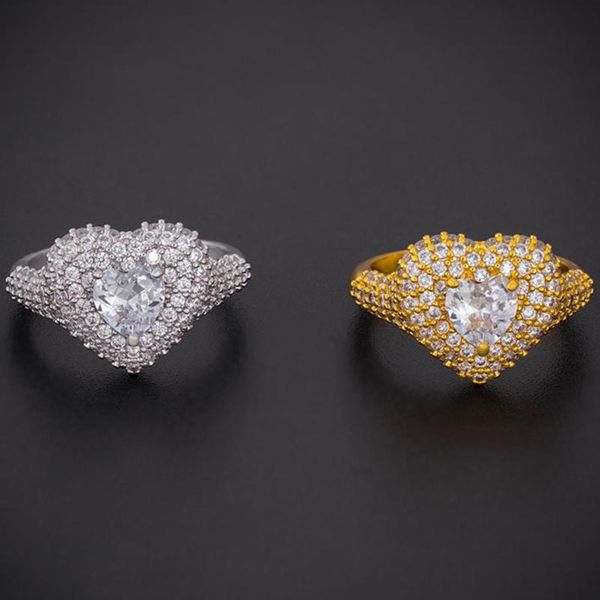 gold / silver colors mirco setting bling cz diamond stone heart rings all iced out men women cz stone rings
gold / silver colors mirco setting bling cz diamond stone heart rings all iced out men women cz stone rings