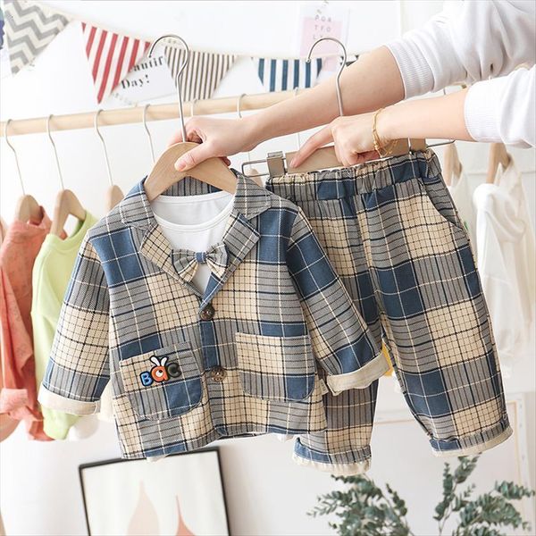 kid boy plaid suit outfit clothing set birthday party coat shirt pants toddler baby clothes 1 2 3 4 5, White
kid boy plaid suit outfit clothing set birthday party coat shirt pants toddler baby clothes 1 2 3 4 5, White