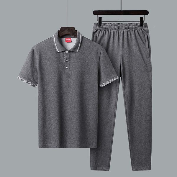luxury t-shirts men's thin short sleeve suit men's father 2021 spring and summer s solid color t-shirt two piece pants, Black
luxury t-shirts men's thin short sleeve suit men's father 2021 spring and summer s solid color t-shirt two piece pants, Black