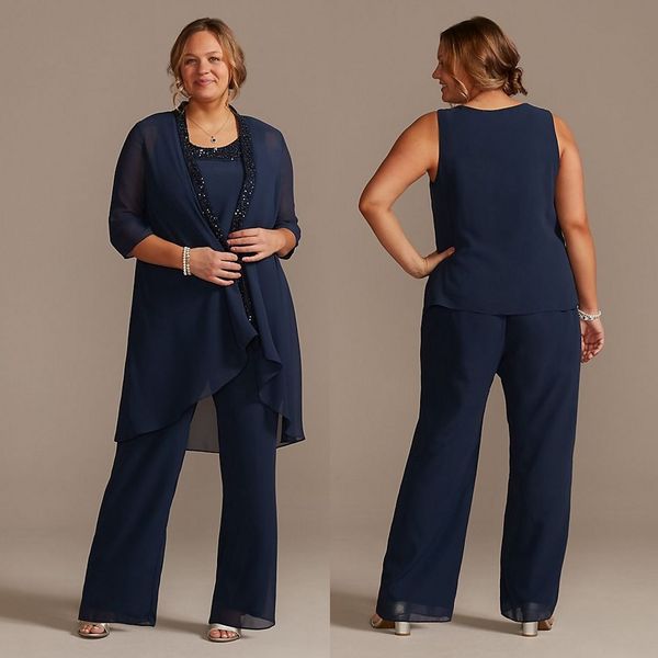 navy three pieces sequined mothers pant suits with long sleeves jacket pantsuits jewel neck chiffon groom mother outfit, Black;red
navy three pieces sequined mothers pant suits with long sleeves jacket pantsuits jewel neck chiffon groom mother outfit, Black;red