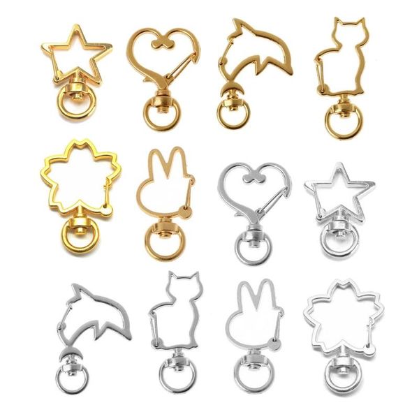 keychains l93e 30pcs metal heart star cat shape keychain swivel lobster clasp spring snap key ring jewelry making, Silver
keychains l93e 30pcs metal heart star cat shape keychain swivel lobster clasp spring snap key ring jewelry making, Silver