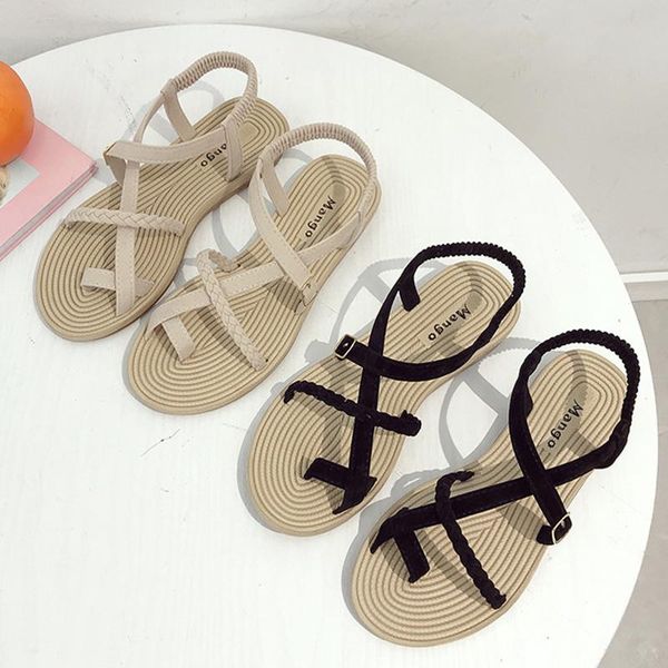 slippers 2021 sandals woman shoes braided rope beach open toe ladies roman gladiator non-slip flip flop#f4, Black
slippers 2021 sandals woman shoes braided rope beach open toe ladies roman gladiator non-slip flip flop#f4, Black