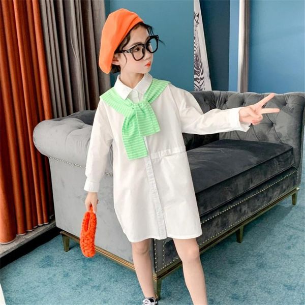 fashion children's clothing cotton girls shirts two-piece long blouses loose spring autumn outerwear turndown summer, White;black
fashion children's clothing cotton girls shirts two-piece long blouses loose spring autumn outerwear turndown summer, White;black