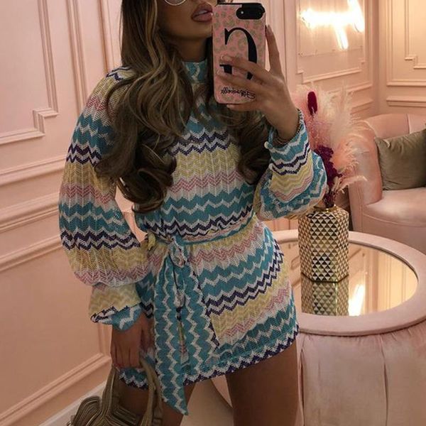casual dresses cp panelled women fashion o neck adjustable waist mini dress elegant knitted striped female ladies, Black;gray
casual dresses cp panelled women fashion o neck adjustable waist mini dress elegant knitted striped female ladies, Black;gray