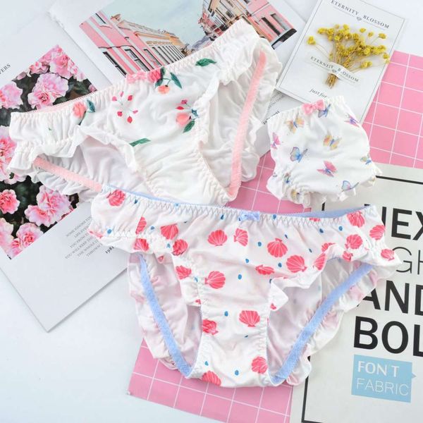 japanese sweet print bow cute panties women cartoon ruffle side seamless underwear soft briefs lingerie menstrual, Black;white
japanese sweet print bow cute panties women cartoon ruffle side seamless underwear soft briefs lingerie menstrual, Black;white