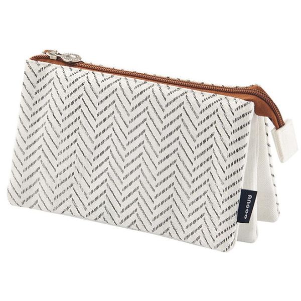 large capacity pencil pen case 3 layers stationery pouch zipper cosmetic bag canvas makeup organizer handbag bags
large capacity pencil pen case 3 layers stationery pouch zipper cosmetic bag canvas makeup organizer handbag bags