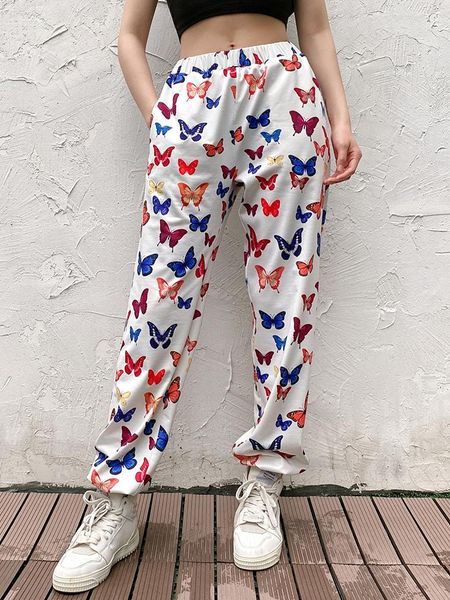 women's pants & capris weekeep butterfly printed sweatpants women pencil streetwear casual elastic high waist length hip hop, Black;white
women's pants & capris weekeep butterfly printed sweatpants women pencil streetwear casual elastic high waist length hip hop, Black;white
