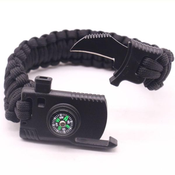 cuff fan multi-function paracord knife outdoor braided rope bracelets for men women, White
cuff fan multi-function paracord knife outdoor braided rope bracelets for men women, White