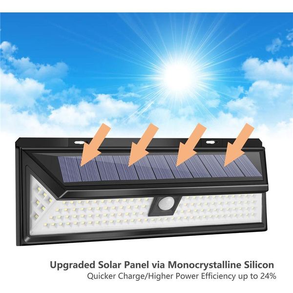 750lm 3 modes garden solar lights outdoor lamp motion sensor 120 degree waterproof ip65 security light wall lamps
750lm 3 modes garden solar lights outdoor lamp motion sensor 120 degree waterproof ip65 security light wall lamps